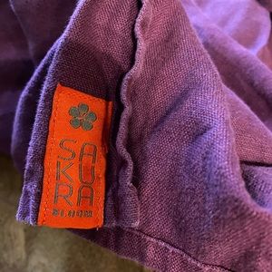 Sakura Bloom linen Ring Sling